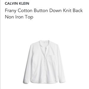 Calvin Klein Button Down Non Iron Top